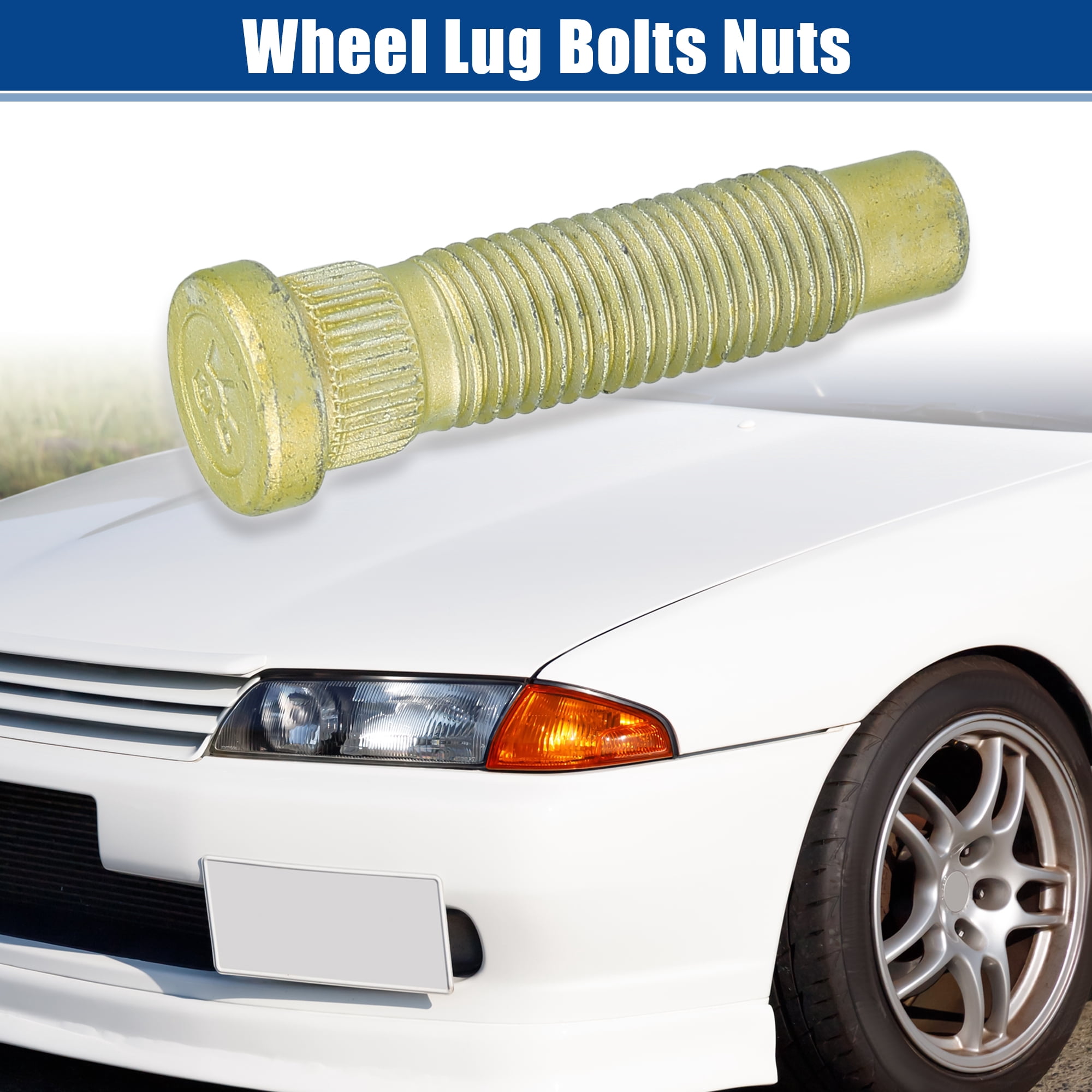 Unique Bargains M12x1.5 10 Pcs Wheel Lug Bolts Nuts Fit for Chevrolet Malibu 1997-2012