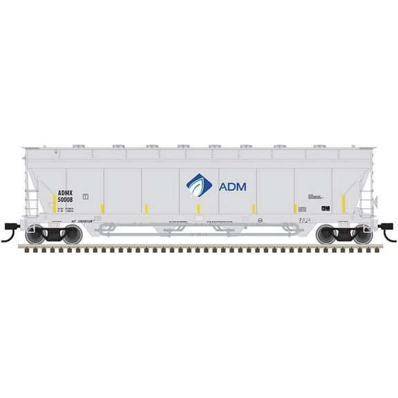 Atlas HO Scale Pressureaide Centerflow Hopper Archer-Daniels-Midland/ADM #50008