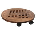 thumbnail image 5 of KONTONTY Rolling Plant Tray Wooden Versatile Use For Gardeners 1Set 15.56X15.56X2.75In, 5 of 8