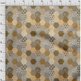 thumbnail image 4 of oneOone Viscose Jersey Tan Fabric Geometric Fabric For Sewing Printed Craft Fabric By The Yard 60 Inch Wide, 4 of 7