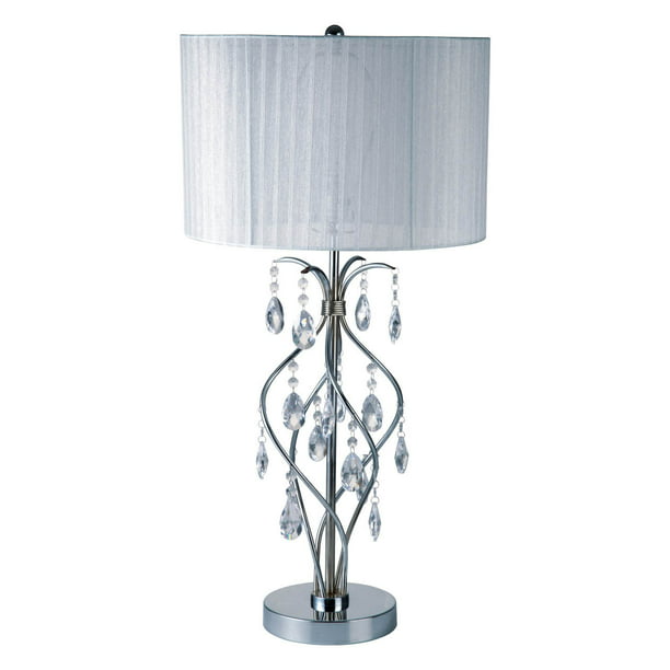 Dorothea Contemporary Hanging Crystal, Hanging Crystal Table Lamp