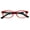 Red Black, variant on Fun Neon Color Spherical Frame Readers Reading Glasses - Matte Translucent Anti Blue Blocker Pink Green +1.50