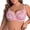Pink, variant on LIUYUNNN Women's Double Lace Plus Size Bra Medium Support Sports Bras for Women, Size 110D