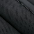 Coverado Black Auto Back Seat Covers Set, Premium Leather Rear Seat