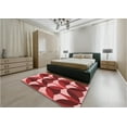 thumbnail image 5 of Ahgly Company Machine Washable Indoor Rectangle Transitional Pastel Red Pink Area Rugs, 4' x 6', 5 of 7