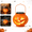 B, variant on Halloween Solar Pumpkin Light Outdoor, LED Jack O Lantern Lantern Decoration with Warm White Glow, Portable Hanging Lantern for Porch Yard Patio Garden Fall Party Decor