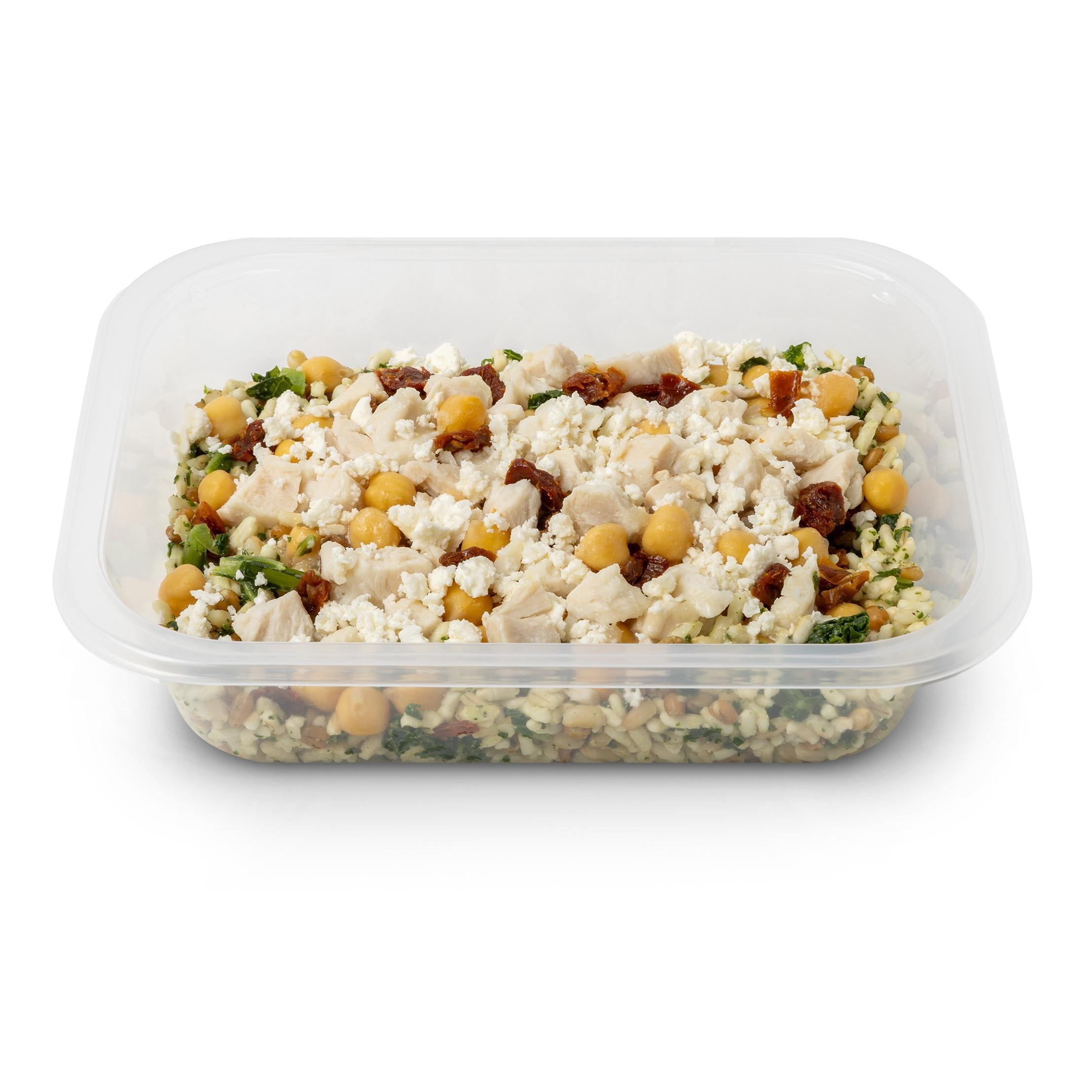 Marketside Mediterranean Chicken with Brown Rice and Feta Microwave Ready Prepared Meal,12.0 oz (Fresh)