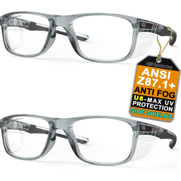 Gafas de seguridad HTS HUNTERSKY P11 Crystal Clear Lens 2 piezas