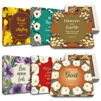 CoolGiftBox Christian Gifts Bulk for Women | Religious Gift of Chocolate with Bible Verses Christian for Women Church Coworker Bulk Chocolate Presents with Bible Quote Passage | Pack of 6