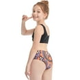 thumbnail image 6 of GEYEHUG Girls Bikini Swimsuit Two Piece Set Bathing Suit Cross Tankini Top UPF 50+ Swimwear Kids Sizes 3–9 Years, 6 of 7