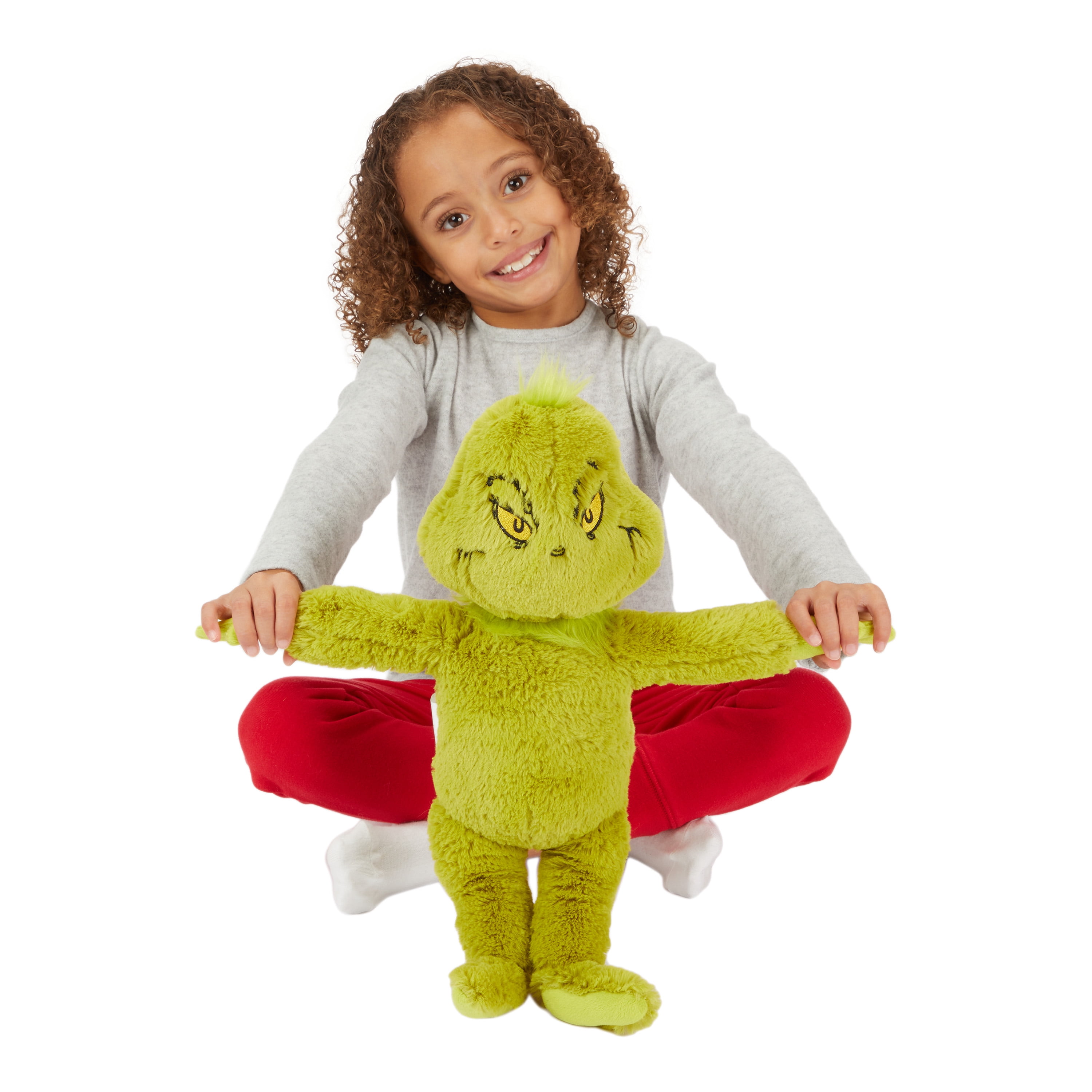 Grinch Kids Plush Bedding Cuddle and Decorative Pillow Buddy