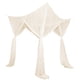 thumbnail image 2 of Cortina de cama con dosel de 4 postes esquineros, cenefa colgante para cama, funda para cortina de dormitorio Beige, 2 of 9