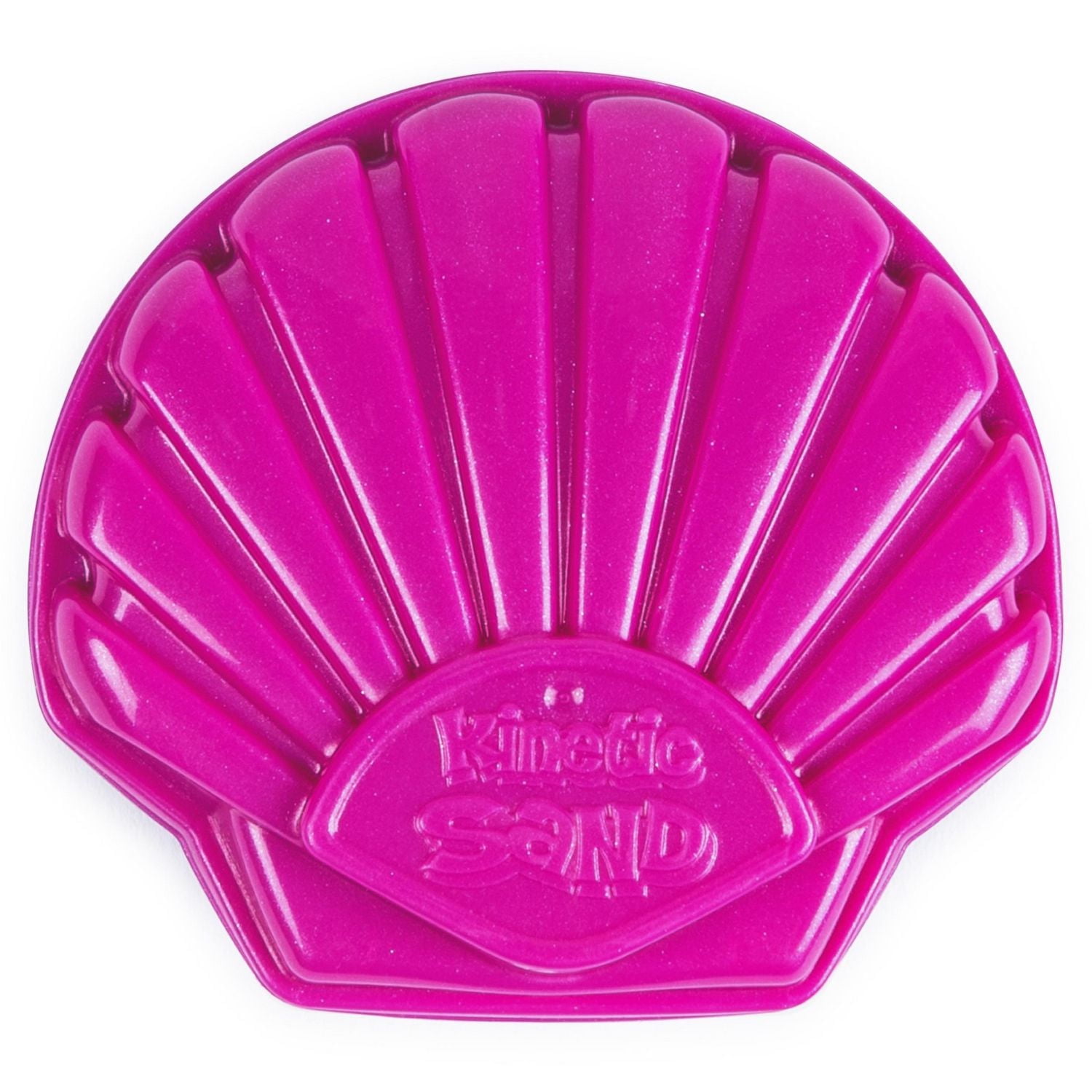 Kinetic Sand, Seashell Container with 4.5oz Neon Pink and Kinetic Beach Sand, for Kids Aged 3 and Up