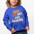 thumbnail image 6 of SmileyWorld Have The Day You Deserve Groovy - Toddler Graphic Sweatshirt, 6 of 11