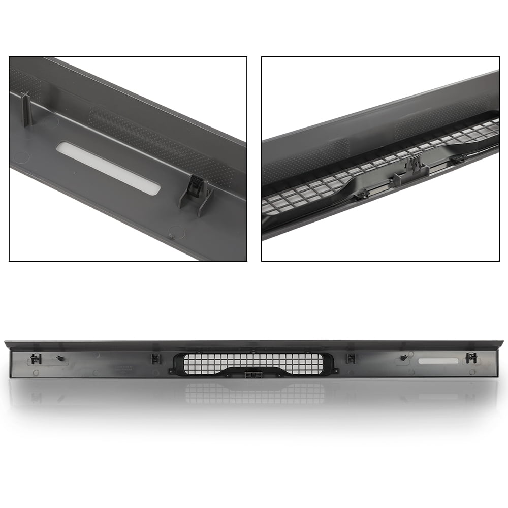 PIT66 Dash Top Cover Defrost Vent Bezel Trim Grey Fit for Jeep Wrangler TJ 1997-2006 55037036