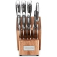 thumbnail image 2 of Cuisinart 15pc Stainless Steel Hollow Handle Cutlery Block Set - Soft Hammer, C77SSH-15P, 2 of 4