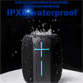 thumbnail image 4 of Vebreda Portable IPX6 Waterproof Bluetooth Speaker Stereo Sound Wireless Speaker, Black, 4 of 9