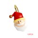 thumbnail image 1 of Ganchos de cortina de ducha de Papá Noel, anillo de cortina de Navidad de resina, cortina de ventana de baño, suspensión decorativa 12 piezas Monstrate HA0901-00B, 1 of 7