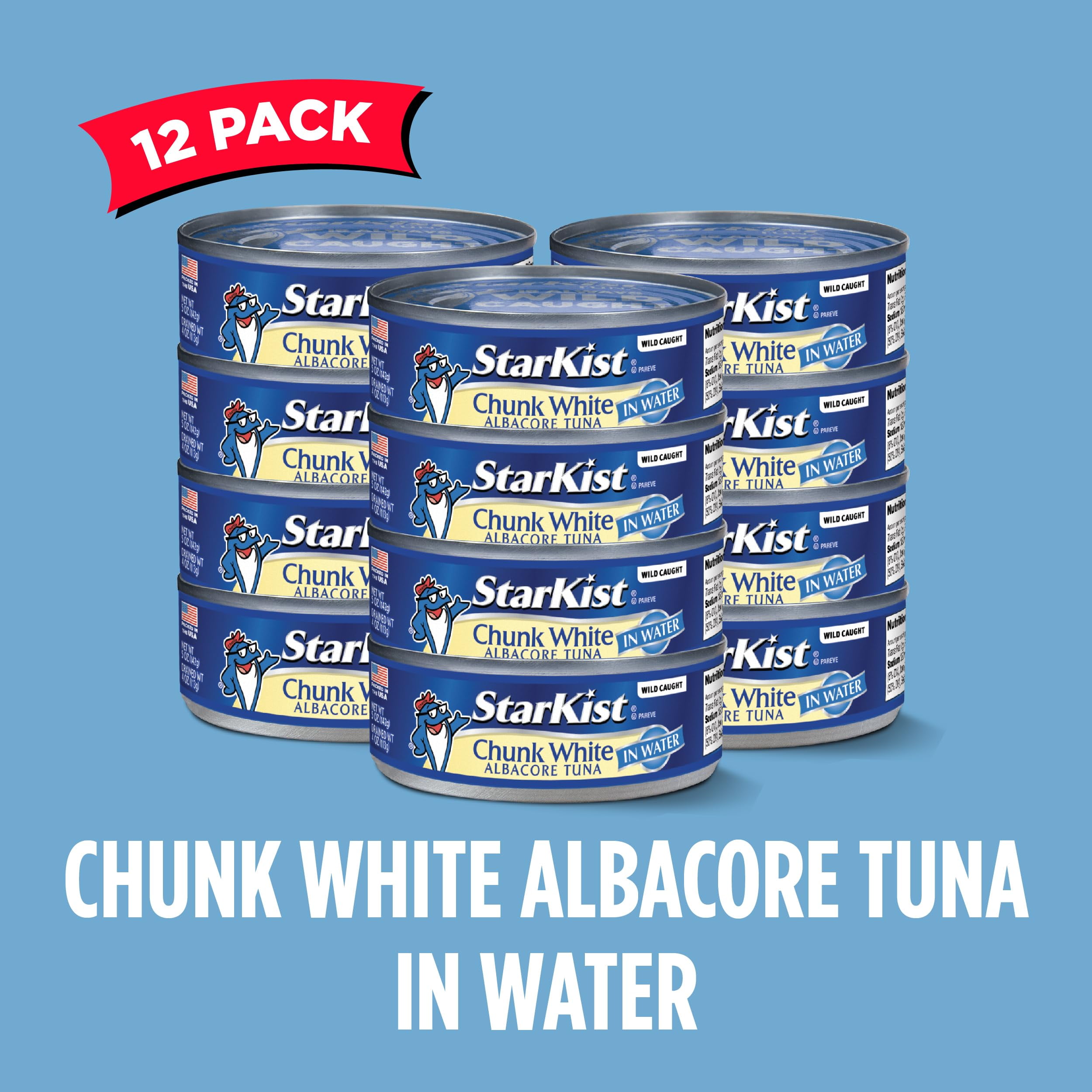 StarKist Chunk White Albacore Tuna in KKS1&nbsp;Water - 5 oz Can (Pack of 12)