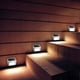 thumbnail image 3 of 4pcs Solar Powered Stair Light Stainless Steel Outdoor Garden Yard Step Lights Wall Lamp (Warm Lights), 3 of 4