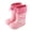 Pink, variant on Toddler Boys Boots Cute Cartoon Bunny Print Non Comfortable Rain Boots Kids Baby Boys Girsl Outdoor Play Summer Waterproof Boots