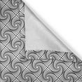 thumbnail image 4 of Ambesonne Geometric Window Valance, Twirl Spiral Tiles Vortex, 54" X 12", Charcoal Grey White, 4 of 5