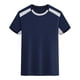 thumbnail image 5 of pstuiky camisetas de hombre, Blusa deportiva informal de color liso con cuello redondo y manga corta elástica para hombre camisas casuales para hombre s, 5 of 6
