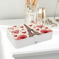 thumbnail image 6 of Valentine's Day Travel Jewelry Box Display Case with Removable Compartment - Portable PU Leather Organizer, 6 of 6