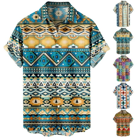

Family Matching Casual Button Down Short Sleeve Hawaiian Shirt Print Soft Blouses Size 100-170/XXS-8XL