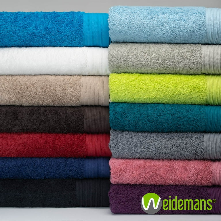 Premium Towel Set of 4 Hand Towels 18 x 30 Color: White | Pure Cotton  |Machine Washable High Absorbency | by Weidemans