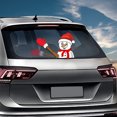thumbnail image 4 of Navidad Papá Noel Etiqueta auto que agita parabrisas trasero calcomanía etiqueta Wagging W Abanopi Pegatina, 4 of 6