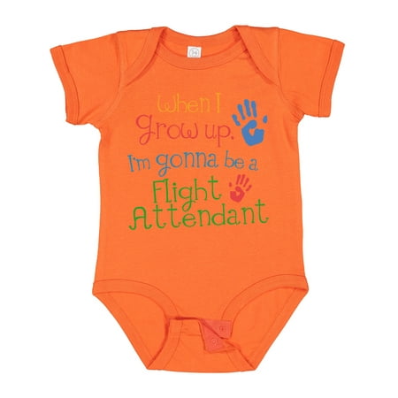 

Inktastic Flight Attendant Future Gift Baby Boy or Baby Girl Bodysuit