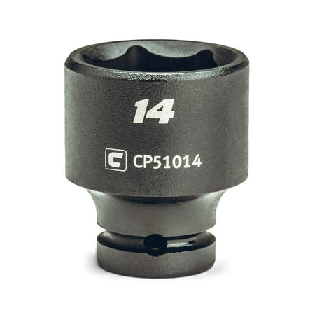 UPC: 0886352510141 | Capri Tools 14 mm Shallow Impact Socket  1/4-Inch Drive  6-Point  Metric
