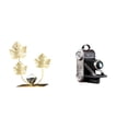 thumbnail image 1 of Estatua de figura,Estatuas de hojas y flores de metal,esculturas decorativas,Figuras decorativas para el hogar,para estante,mesa o vitrina.,Estatua de cámara,Figura coleccionable de estatua de, 1 of 8