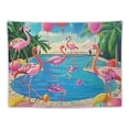 thumbnail image 5 of Orinice Tapestry Living Room Tapestry Flamingos and Swimming Pools Bedroom Wall Decoration Fashion Decoration Tapestry Aesthetic, 5 of 6
