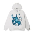 thumbnail image 2 of WREESH Women's Fashion Graphic Hoodie Long Sleeve Loose Fit Pullover Sweatshirts Spring Fall Outfits White, 2 of 5