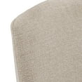 thumbnail image 2 of Weston Home Aurthur Upholstered Dining Chairs, Set of 2, Beige Chenille Fabric, Black Legs, 2 of 9
