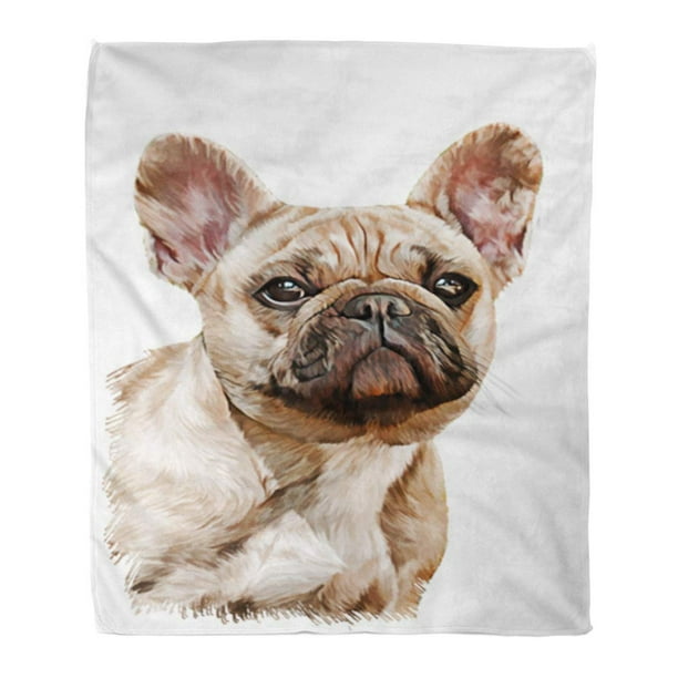 Bulldog throw blanket cheap