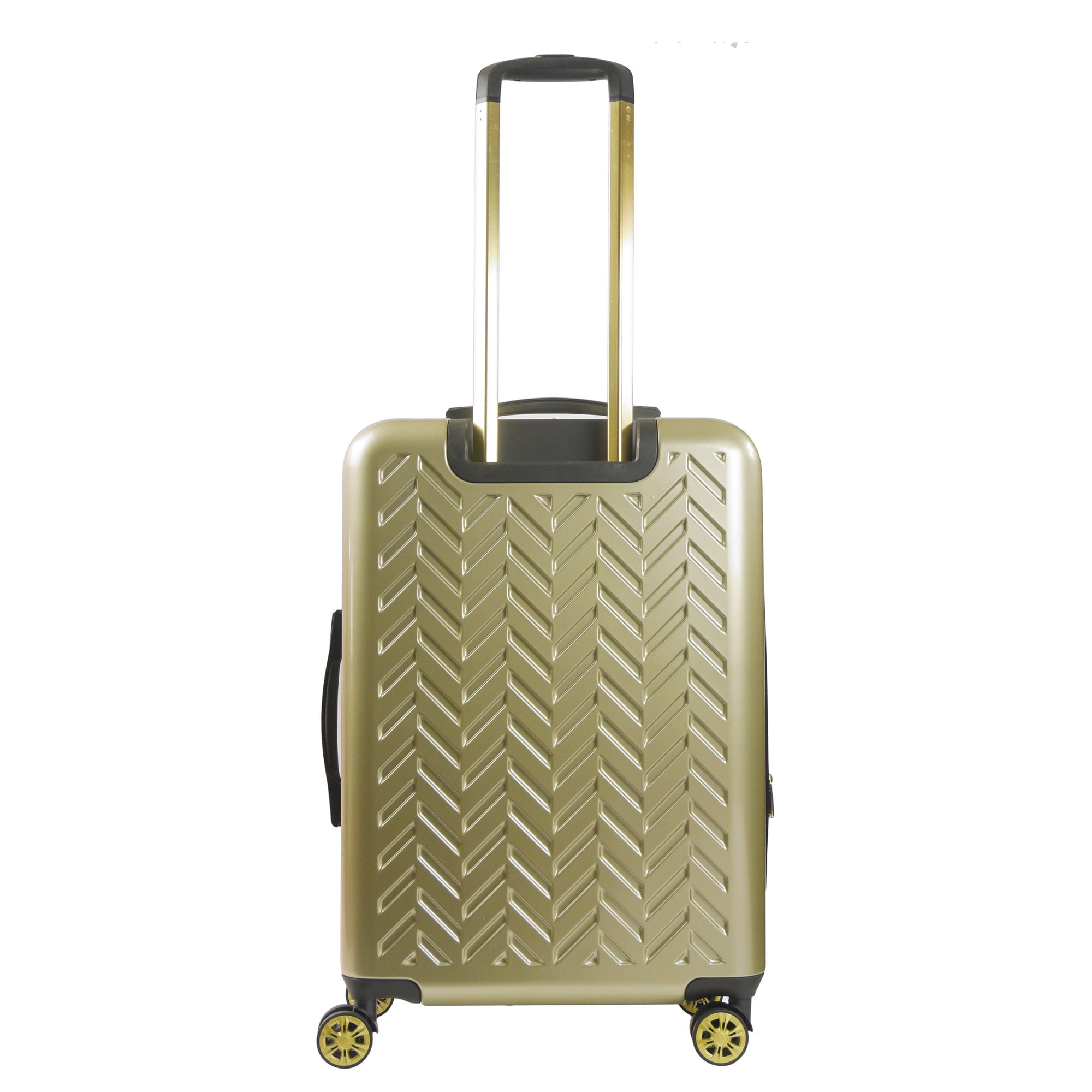 Grove 27 Inch Rolling Luggage, Hardshell Suitcase with Spinner Wheels, Gold