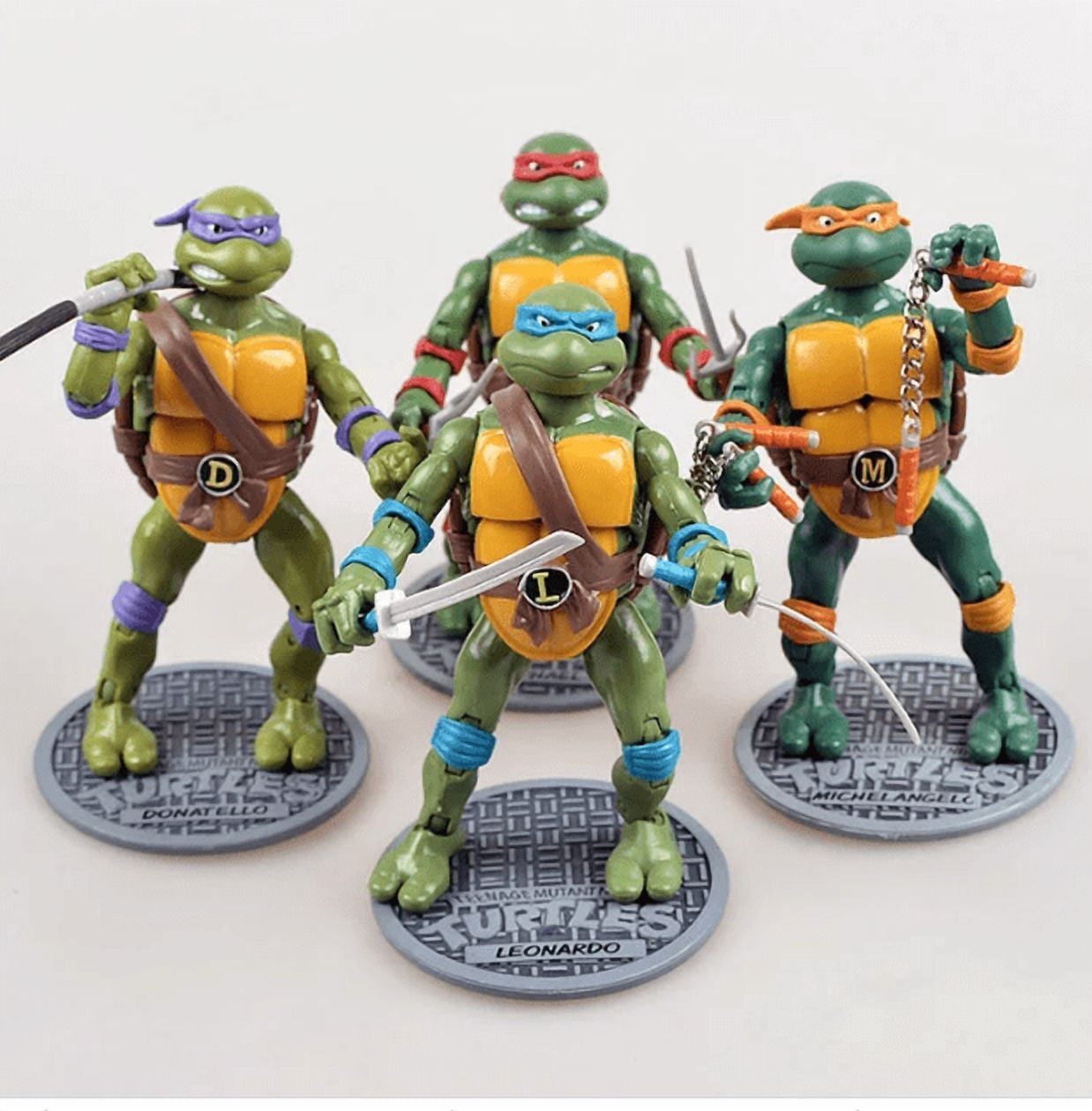 Playmates Teenage Mutant Ninja Turtles – Confezione Da 4 Figure Mix N Match Robots: Mechazoid, Bishop, Metalhead E Splinter, Alte 11 Cm, Con Arti Intercambiabili - 3