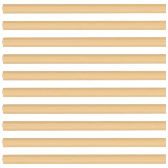 10pcs Reusable Bamboo Drinking Straws Bamboo Multi-Usage Straws Party Drinking Supplies