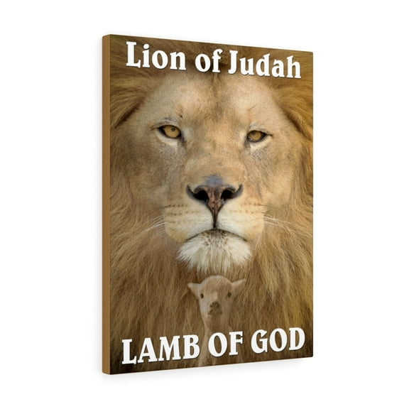 Scripture Walls Lion of Judah Lamb of God Revelation & John Verses Print Ready to Hang Unframed
