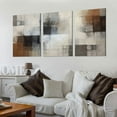 thumbnail image 2 of ONETECH Abstract Canvas Wall Art Pictures Prints for Living Room Bedroom Decor Large Contemporary Gray Artwork Office Kitchen Nursery Home Decoration Framed Kitchen Decor Sense 12''x16''X3 Panels, 2 of 4