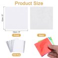 thumbnail image 2 of Uxcell 100 Pcs 5 x 5 Inch Square Aluminum Foil Candy Wrappers, Silver Tone, 2 of 6