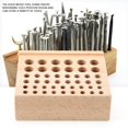 thumbnail image 1 of Leather Craft Tool Wood Rack, Reasonable Hole Position Design Very Useful Tool Holder Leather Craft Tool Holder  For Life For Home For Work For Studio, 1 of 8