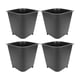 thumbnail image 1 of elevadores trapezoidales negros de 8 pulgadas para cama, silla, patas de apoyo, elevadores adicionales para muebles, color negro., 1 of 14