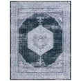 thumbnail image 3 of SAFAVIEH Tucson Layton Traditional Machine Washable Area Rug, 8' x 10', Black/Beige, 3 of 15