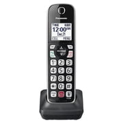 Panasonic Cordless Phone Handset Accessory Compatible with KX-TGD86x Series Cordless Phone Systems - KX-TGDA86S (Black with Silver Trim)