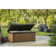 thumbnail image 5 of Keter Darwin 100 Gallon Durable Resin Outdoor Deck Box Storage Organization, Brown, 5 of 10