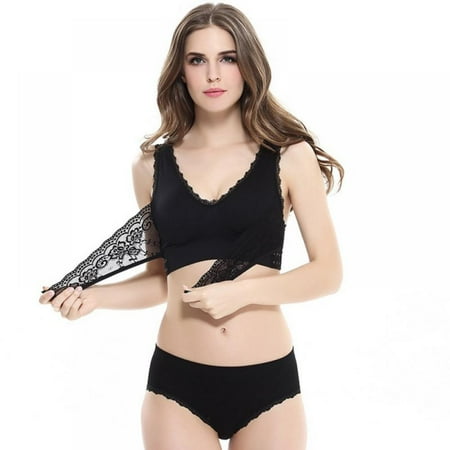 

Women Bra Underwear Set Cross Side Buckle Sports Underwear Set Women s Shock-proof And Anti-sagging Gather-back Shaped Vest-style Bra Without Steel Ring